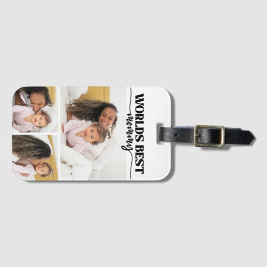 Wereldwijd beste Bagagelabel voor mammie fotocolla (Voorkant (horizontaal))