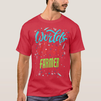 Wereldwijd beste boer Funny Farmer T-shirt