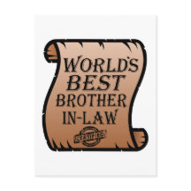 Wereldwijd beste 'Brother-in-law'-certificaat Funn