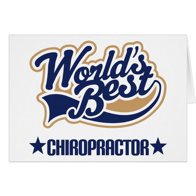 Wereldwijd beste chiropractor (Voorkant Horizontaal)