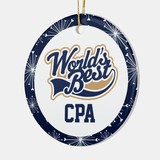 Wereldwijd beste CPA Accountant-cadeau Keramisch Ornament (Links)