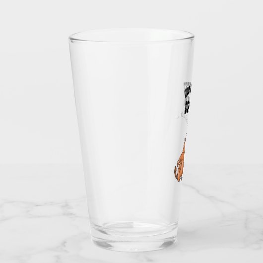 Wereldwijd beste DOG DAD Funny Gift for Dog Father Glas (Rechts)