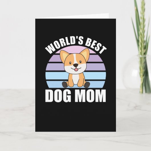 Wereldwijd beste hond - Dog Corgi  Sunset Kaart (Voorkant)