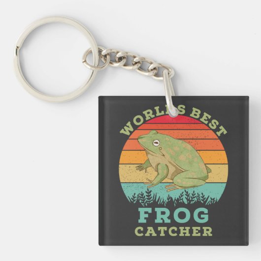 Wereldwijd beste kikkervisser,  kikkervis sleutelhanger (voorkant)