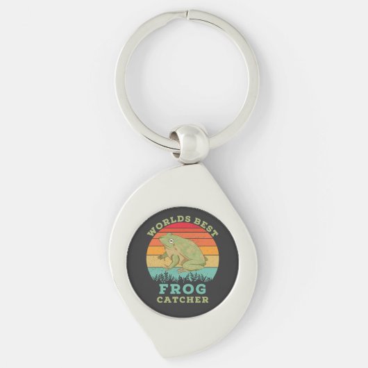 Wereldwijd beste kikkervisser,  kikkervis sleutelhanger (Voorkant)
