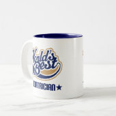 Wereldwijd beste kinderarts tweekleurige koffiemok (Voorkant links)