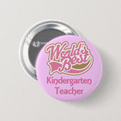 Wereldwijd beste Kindergarten leraar Ronde Button 5,7 Cm (Voorkant /achterkant)