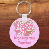 Wereldwijd beste Kindergarten leraar Sleutelhanger (Voorkant)