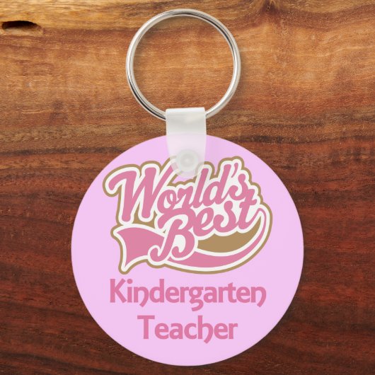Wereldwijd beste Kindergarten leraar Sleutelhanger (Voorkant)