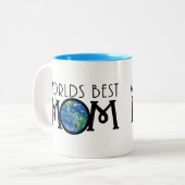 Wereldwijd beste mama 11oz tweekleurige koffiemok (Voorkant links)
