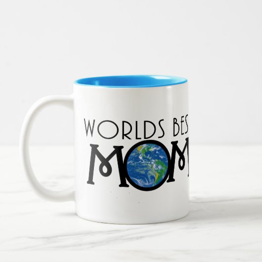 Wereldwijd beste mama 11oz tweekleurige koffiemok (Links)