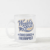 Wereldwijd beste massagetherapeut matglas koffiemok (Links)