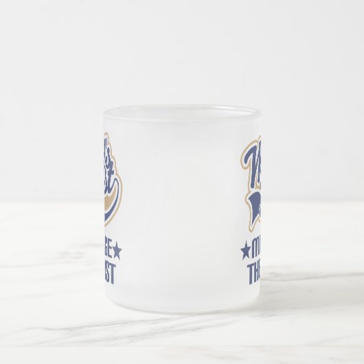 Wereldwijd beste massagetherapeut matglas koffiemok (Center)