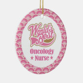 Wereldwijd beste oncologische verpleegkunde keramisch ornament (Rechts)