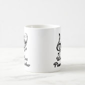 Wereldwijd beste pianoleraar koffiemok (Center)