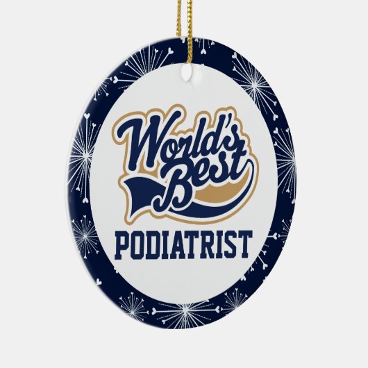 Wereldwijd beste podiatrist keramisch ornament (Rechts)