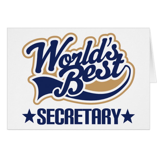 Wereldwijd beste secretaris (Voorkant Horizontaal)