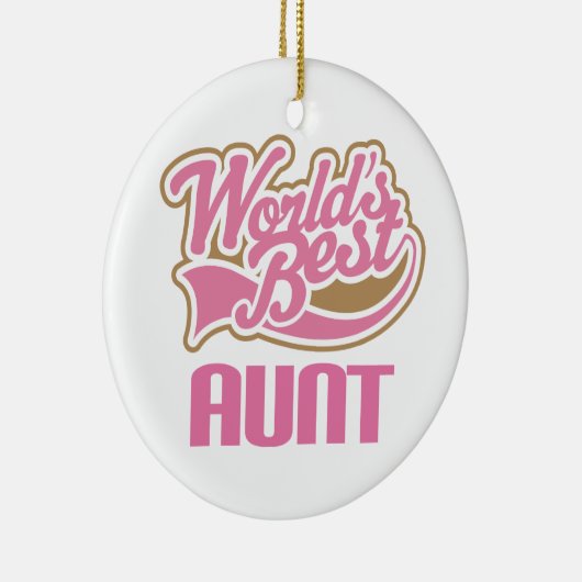 Wereldwijd beste tante Ornament Keepomwille Cadeft (Rechts)