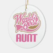 Wereldwijd beste tante Ornament Keepomwille Cadeft (Links)
