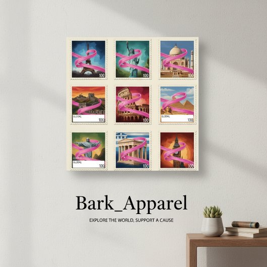 Wereldwijd bewustzijn van borstkanker poster