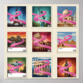 Wereldwijd bewustzijn van borstkanker poster (Voorkant)