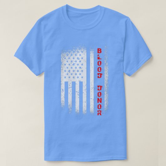 Wereldwijd bloeddonordag - bloeddonatie ameriek t-shirt (Design voorkant)