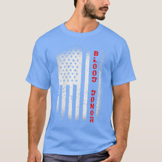 Wereldwijd bloeddonordag - bloeddonatie ameriek t-shirt