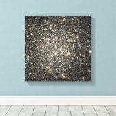 Wereldwijd cluster M13 Canvas Afdruk (Insitu (Houten vloer))