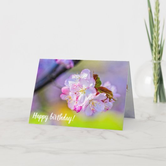 Wereldwijd cluster van Geweldige roze Sakura-bloem Kaart (Voorkant)