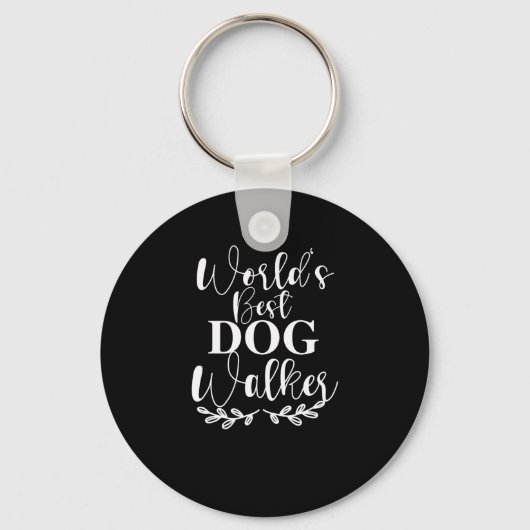 WERELDWIJD DE BESTE DOG WALKER SLEUTELHANGER (Voorkant)