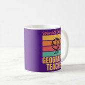Wereldwijd de beste geografische leraar koffiemok (Voorkant rechts)