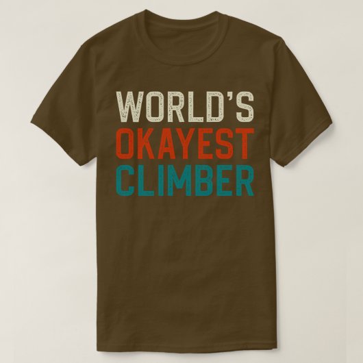 Wereldwijd de beste klimmer t-shirt (Design voorkant)