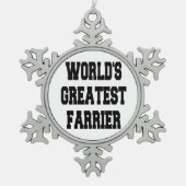 Wereldwijd de grootste aansteker tin sneeuwvlok ornament (Voorkant)