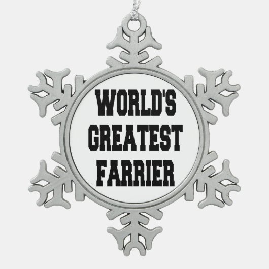 Wereldwijd de grootste aansteker tin sneeuwvlok ornament (Voorkant)