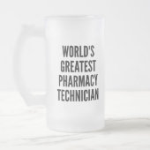 Wereldwijd de grootste apothekertechnicus matglas bierpul (Links)