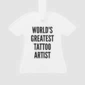 Wereldwijd de grootste artiest in Tattoo Ornament (achterkant)