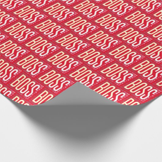 Wereldwijd de grootste baas cadeaupapier (Hoek)