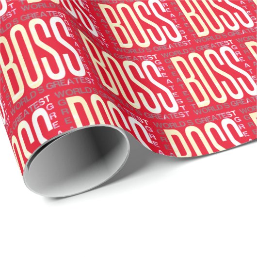 Wereldwijd de grootste baas cadeaupapier (Rol Hoek)