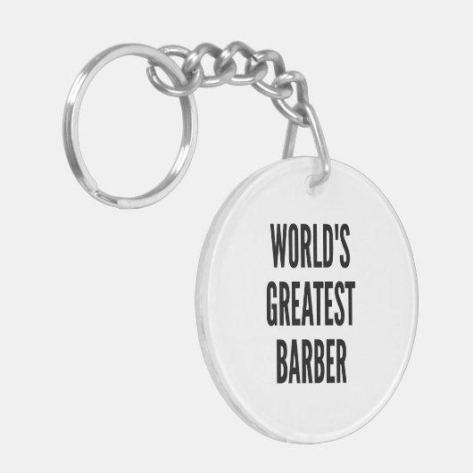 Wereldwijd de grootste barber sleutelhanger (Voorkant Links)