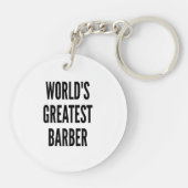 Wereldwijd de grootste barber sleutelhanger (Achterkant)