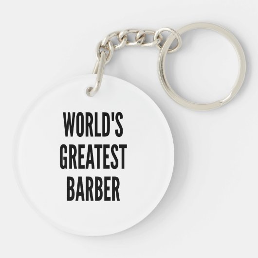 Wereldwijd de grootste barber sleutelhanger (Achterkant)