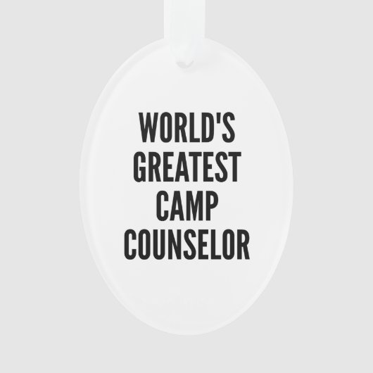 Wereldwijd de grootste Camp Counselor Ornament (voorkant)