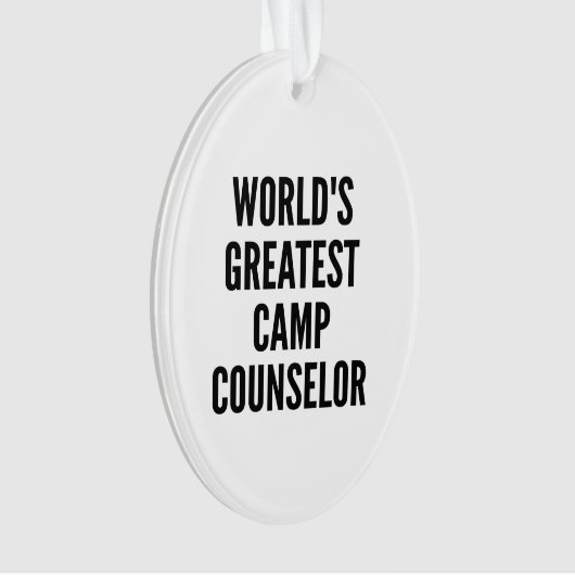 Wereldwijd de grootste Camp Counselor Ornament (voorkant)