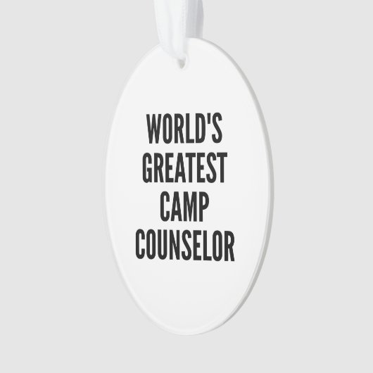 Wereldwijd de grootste Camp Counselor Ornament (voorkant)