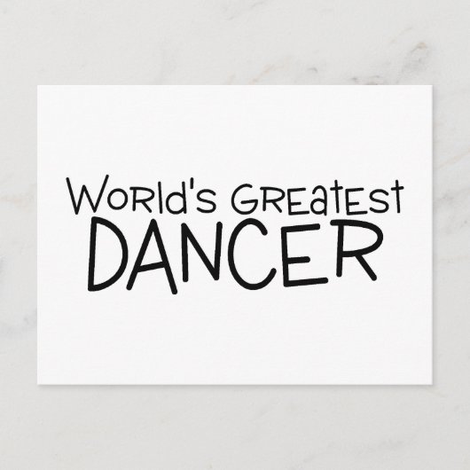 Wereldwijd de grootste danser briefkaart (Voorkant)