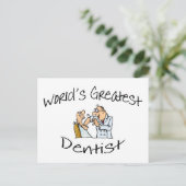 Wereldwijd de grootste Dentist Open Wide Briefkaart (Staand voorkant)