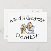 Wereldwijd de grootste Dentist Open Wide Briefkaart (Voorkant / Achterkant)