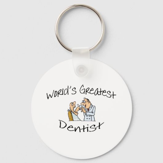 Wereldwijd de grootste Dentist Open Wide Sleutelhanger (Voorkant)