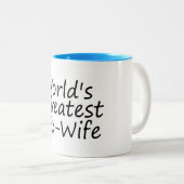 Wereldwijd de grootste ex-vrouw tweekleurige koffiemok (Voorkant rechts)