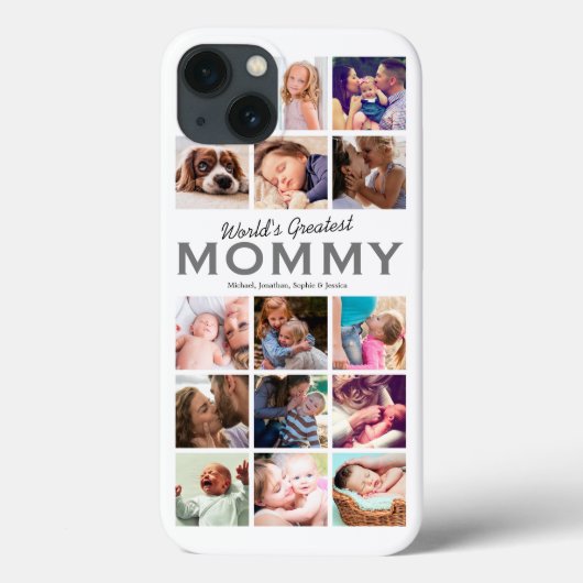 Wereldwijd de grootste mammiefoto collage Case-Mate iPhone case (Achterkant)